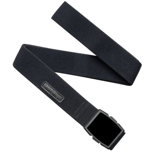 ARCADE Illusion Slim - Black - cienki elastyczny pasek do spodni (3,17 cm)