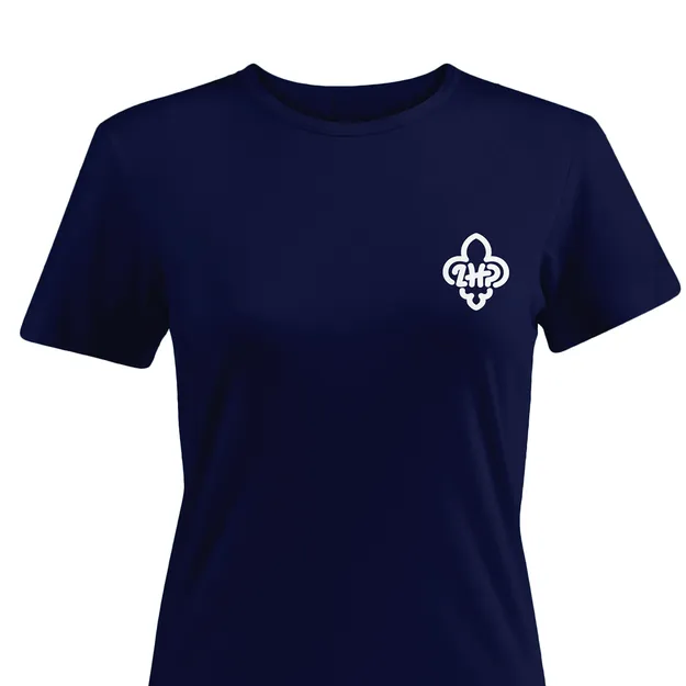 Kolekcja ZHP - koszulka z logo ZHP - damska granatowa