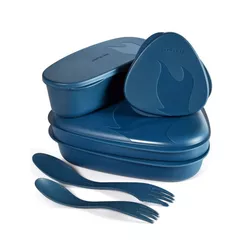 LIGHT MY FIRE LunchKit 2.0 - Hazyblue- Menażka plastikowa zestaw z bio plastiku