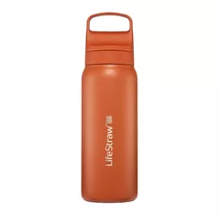 LIFESTRAW Go 2.0 - Butelka ze stali nierdzewnej z filtrem - 700 ml - Kyoto Orange