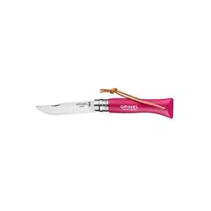 OPINEL Colorama Strawberry N°06 - składany nóż z rzemykiem