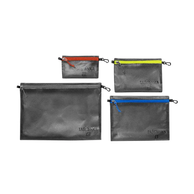 TATONKA Zip Pouch Set IV - black - zestaw saszetek / organizery podróżne 4 szt.