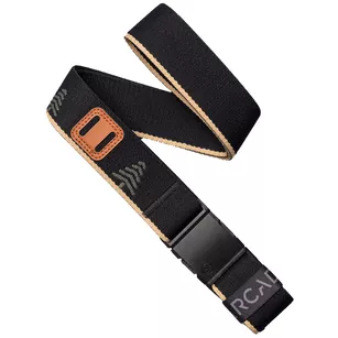 ARCADE Blackwood Long Belt - Black/Sand - Długi elastyczny pasek do spodni