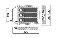 EASY CAMP Reindal 3 - Namiot turystyczny 3-osobowy - 7