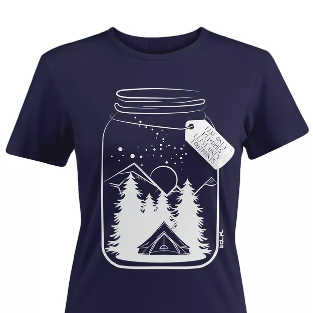 Koszulka Take Only Memories Leave Only Footprints damska - seria Nature