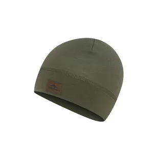 FJORD NANSEN Light Merinoull Beanie z wełny merino - oliwkowa