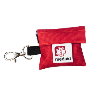 MEDAID Mini apteczka kieszonkowa brelok ratunkowy z wyposażeniem - czerwona