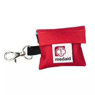 MEDAID Mini apteczka kieszonkowa brelok ratunkowy z wyposażeniem - czerwona