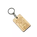 Breloczek drewniany ze znaczkiem zucha - Brelok obiecuję być dobrym zuchem - 5