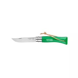 OPINEL Colorama Green N°07 - składany nóż z rzemykiem