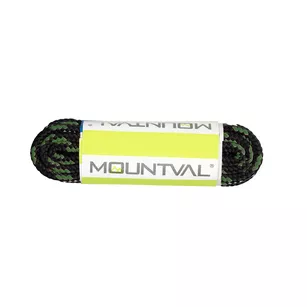 MOUNTVAL Sznurowadła sznurówki do butów turystycznych 90 cm - czarno-zielone