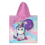 NILS AQUA NAR20 Ręcznik kąpielowy dla dzieci ponczo - unicorn - jednorożec - 2