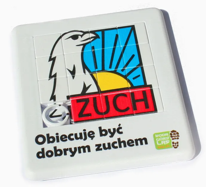 Znaczek Zucha jako puzzle