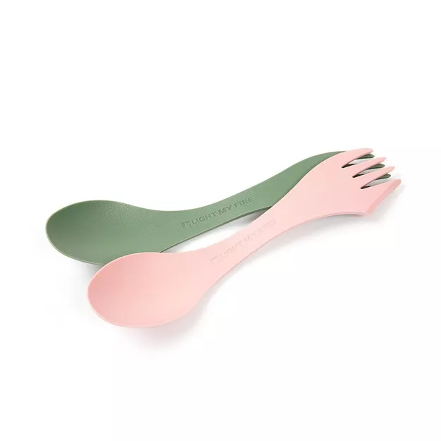 LIGHT MY FIRE Niezbędnik Spork Original BIO - 2-pack - różowy/zielony