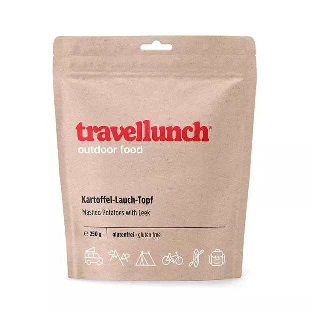 TRAVELLUNCH wegetariańskie puree ziemniaczane z porem - porcja podwójna - 1150 g - danie liofilizowane