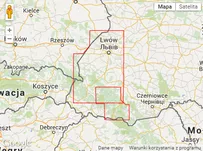 Mapa turystyczna ExpressMap Karpaty Ukraińskie - Laminowana - 2