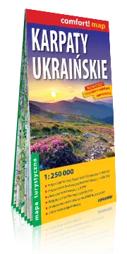Mapa turystyczna ExpressMap Karpaty Ukraińskie - Laminowana