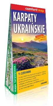 Mapa turystyczna ExpressMap Karpaty Ukraińskie - Laminowana