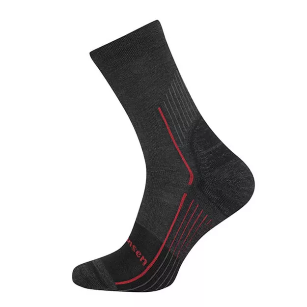 FJORD NANSEN Skarpety trekkingowe z wełną merino Axter Kevlar - black/oaky red