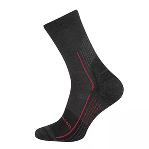 FJORD NANSEN Skarpety trekkingowe z wełną merino Axter Kevlar - black/oaky red