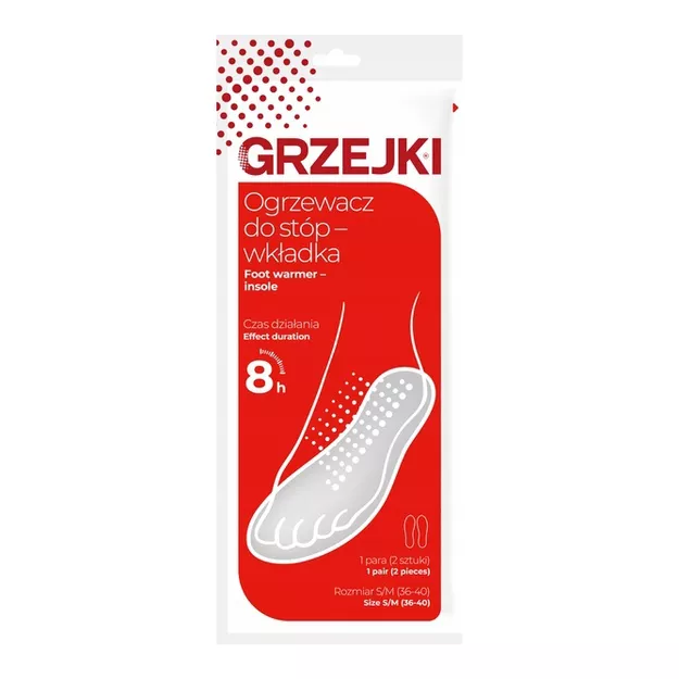 GRZEJKI Grzejące wkładki do butów - ogrzewacze chemiczne - 1 para