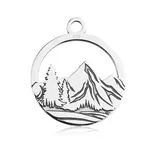 GÓRY I LAS Bransoletka turystyczna ze srebrną zawieszką na sznurku - różne kolory - 2