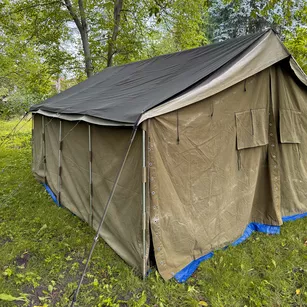 Plandeka na namiot typu  "10" / tarp harcerski / suszarnia - płachta do dziesiątki 3 w 1