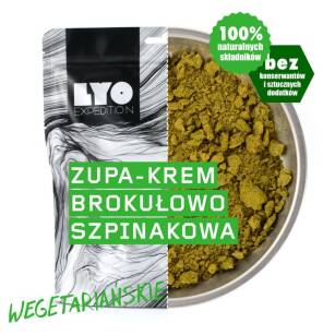 LYOFOOD Zupa krem brokułowo-szpinakowy z mozarellą i pestkami dyni 60 g (370 g) - Żywność liofilizowana