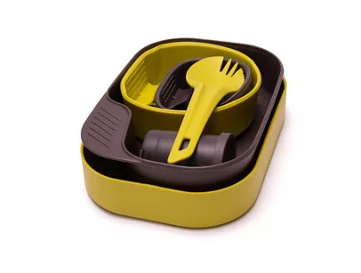 WILDO The Camp-A-Box Complete - Lime/Dark Grey - zestaw naczyń na biwak / menażka