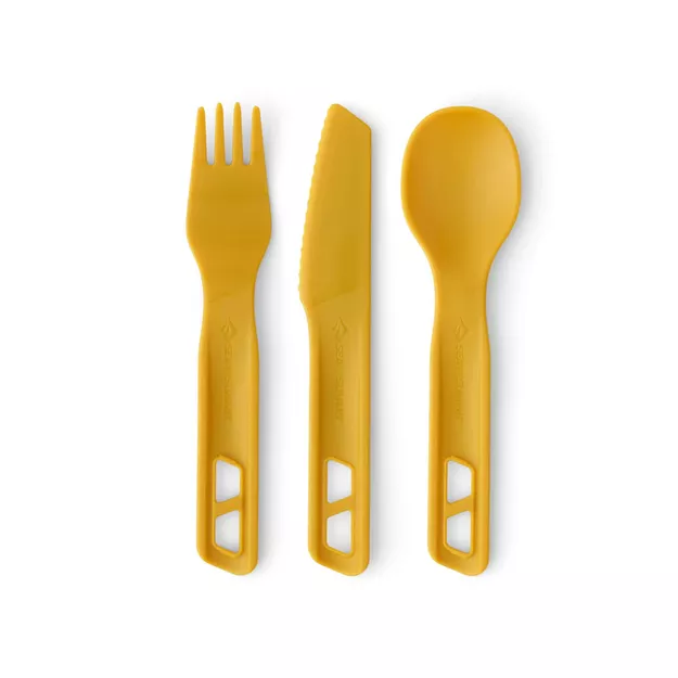 SEA TO SUMMIT Zestaw sztućców turystycznych 3 elementy - Passage Cutlery Set - Yellow
