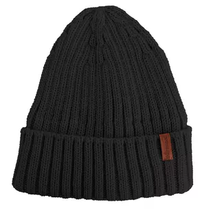 THERMOPAD Czapka zimowa beanie 100% wełna merino - czarna