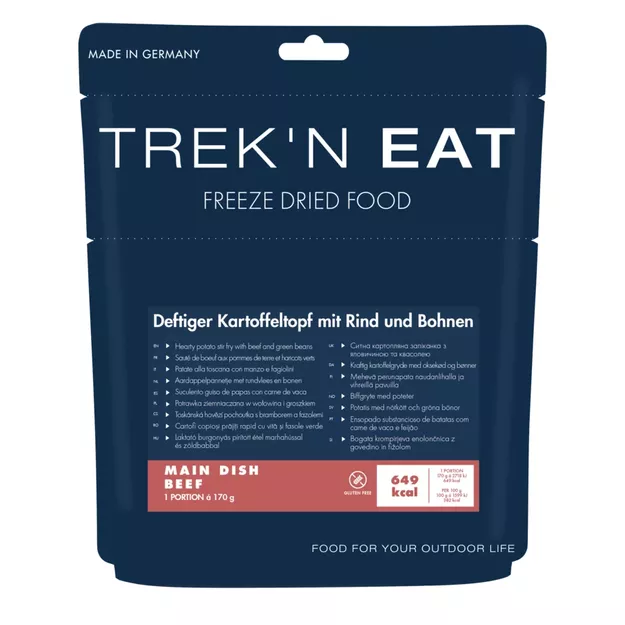 TREK'N EAT Ziemniaki z wołowiną i zieloną fasolą 170 g (720 g) - Żywność liofilizowana