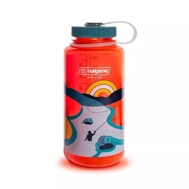 NALGENE Butelka turystyczna Wide Mouth 32 oz (1000ml) - Retro Pomegrante