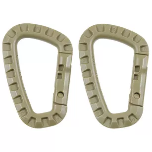 MFH Karabinek plastikowy - coyote - beżowy