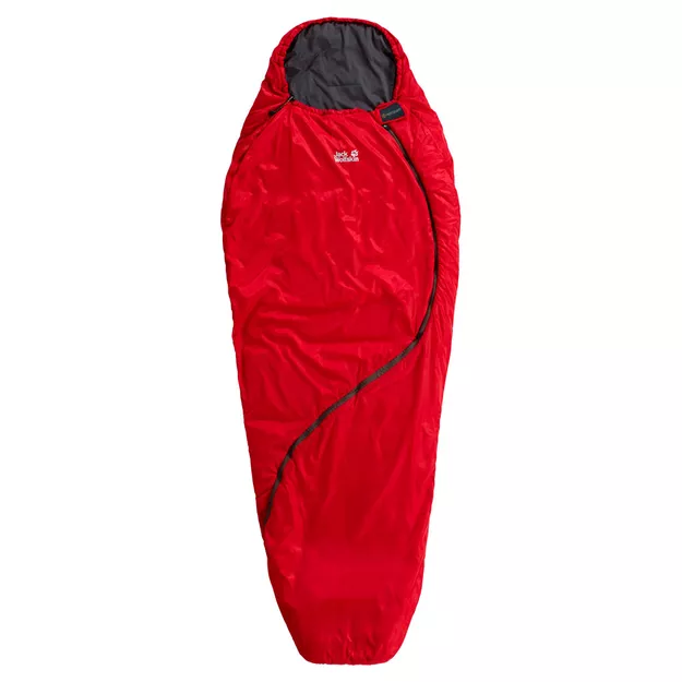 Śpiwór Jack Wolfskin SMOOZIP +3 red fire wersja damska