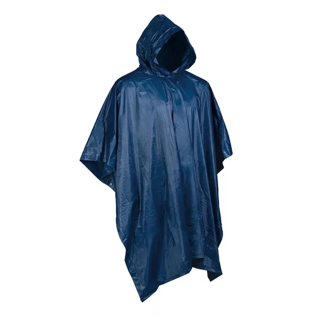 MIL-TEC poncho / ponczo winylowe przeciwdeszczowe - granatowe