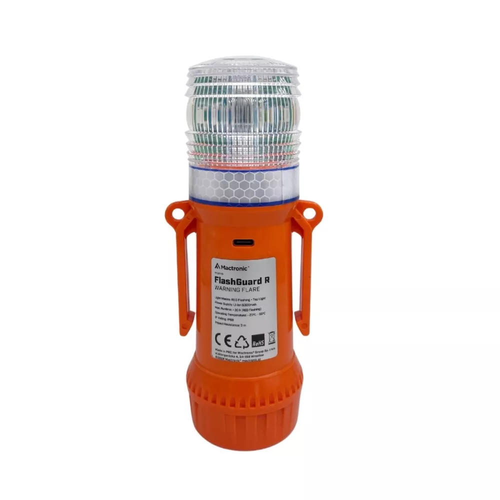 MACTRONIC Flara sygnalizacyjna FlashGuard RB – czerwona i niebieska