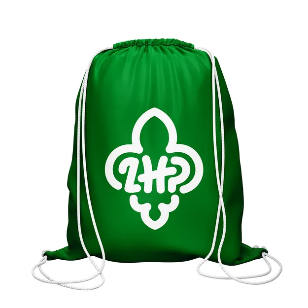 Plecak workowy worek z logo ZHP - zielony