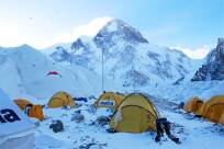 Test namiotu Marabut K2 w bazie pod K2