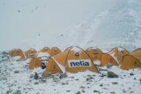 Test namiotu Marabut K2 w bazie pod K2