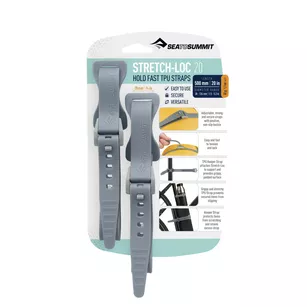 SEA TO SUMMIT Stretch-Loc 20 Dusk - pasy mocujące troki 20 mm x 500 mm - szare
