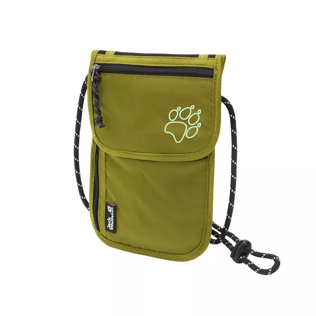 JACK WOLFSKIN Organizer - Khaki green - Saszetka podróżna na szyję