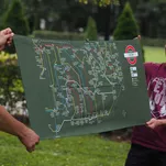 Ręcznik szybkoschnący Nasze Góry - metro mapa - Tatry Zachodnie - zielony