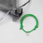 RĘKAWICZKA Bransoletka świąteczna ze srebrną zawieszką na sznurku - różne kolory - 5