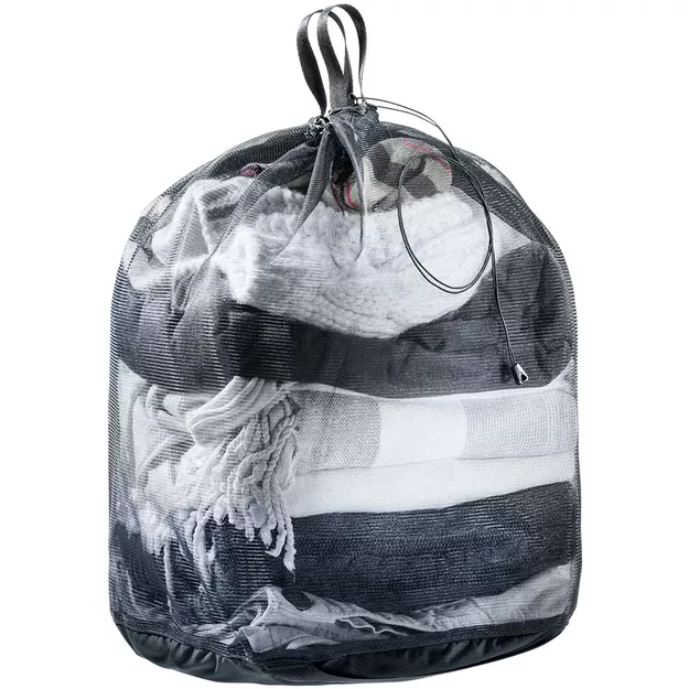 DEUTER Mesh Sack 18 - black - pokrowiec z siatki na odzież