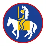 Sprawność harcerska Konny rekonstruktor historyczny / Konna rekonstruktorka historyczna - czerwone obszycie - reforma SIM - System Identyfikacji Metodycznej