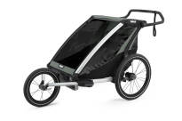THULE Chariot Lite 2  - Przyczepka rowerowa + wózek spacerowy - Aluminium/Agave