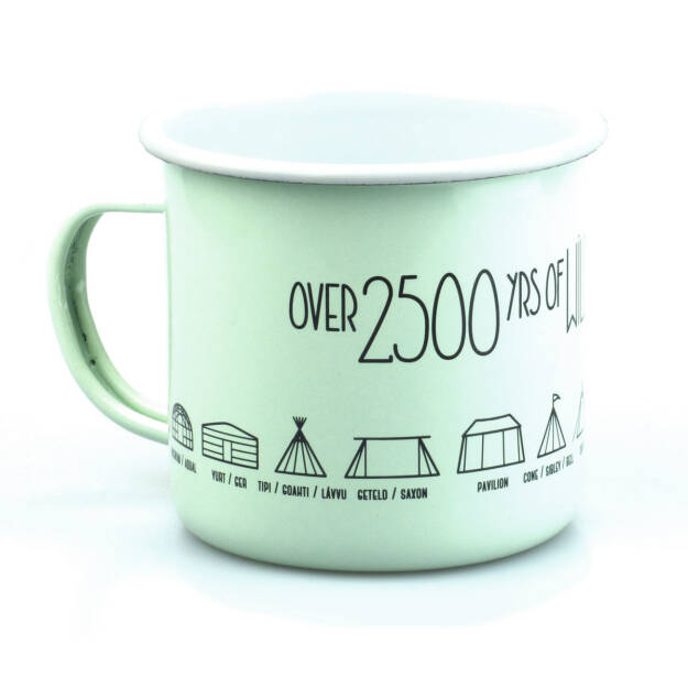 Kubek Na Ognisko Lub Palnik Turystyczny Emalia Over 2500 Years Of Wild Camping Kubki Emaliowane Dla Turystow Sklep Wgl Pl