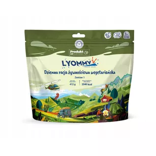 LYOMMY Dzienna racja żywnościowa - wegetaraińska 1 - zestaw 412 g / 2046 kcal