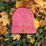 Oddychająca czapka zimowa typu beanie - w kolorze czerwony melanż